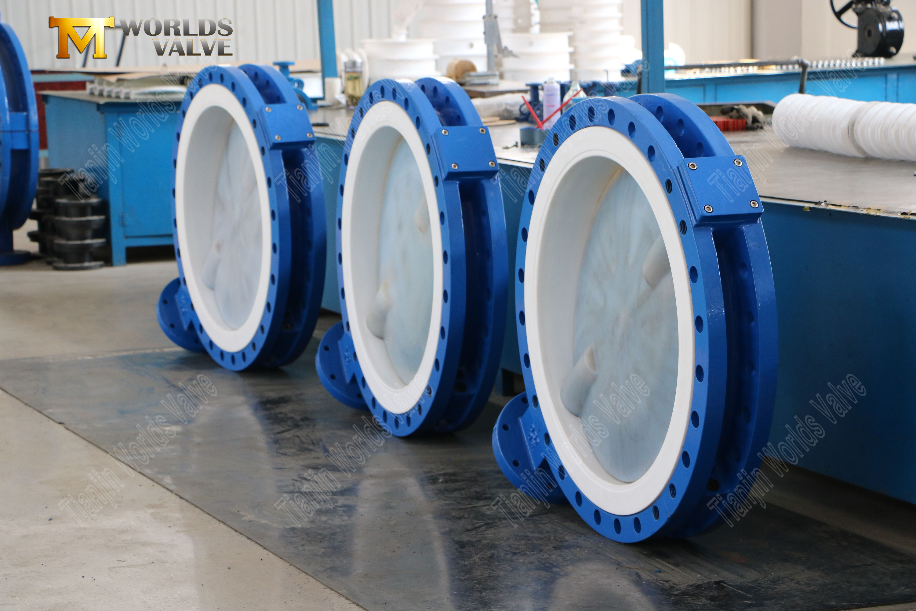 PTFE 시트 PFA 코팅 디스크 버터 플라이 밸브 초기 부식 방어 2 (2)