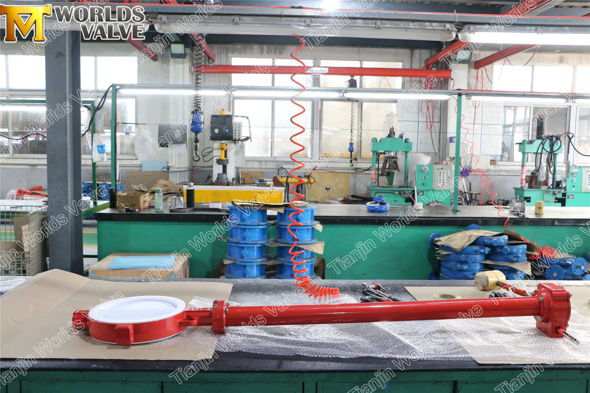 확장 줄기가있는 PTFE Lined Butterfly 밸브 (1)