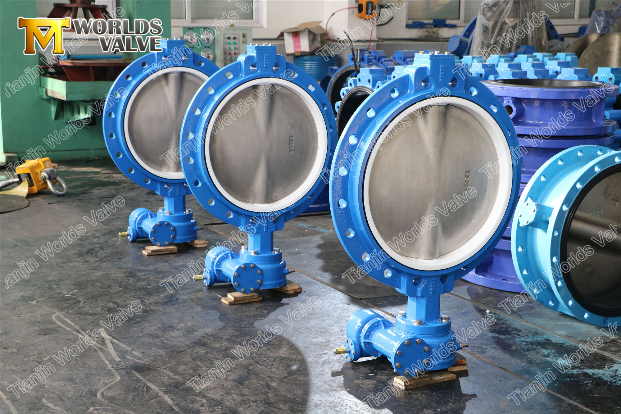 4 동심 단일 플랜지 웨이퍼 유형 밸브