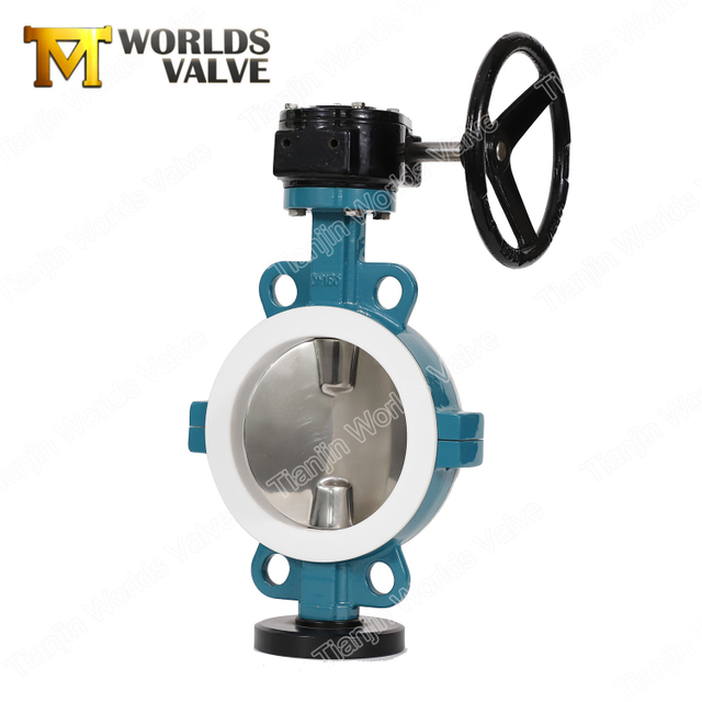 광택 디스크 웨이퍼 PTFE 버터 플라이 밸브