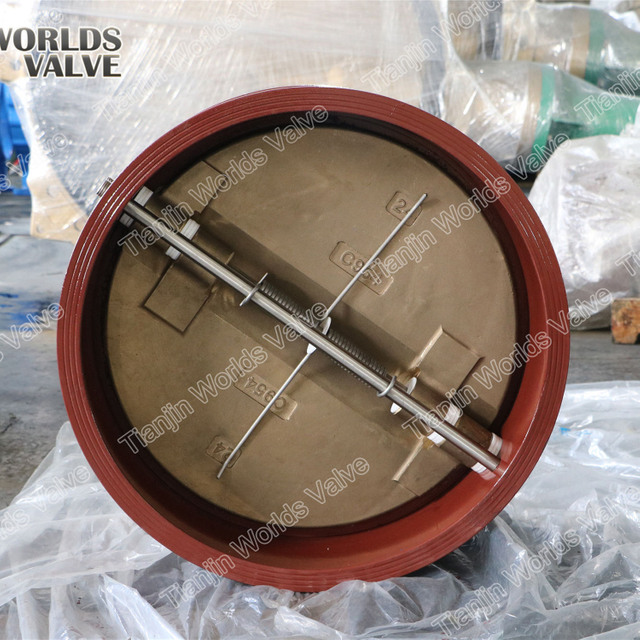 역류 방지 이중 플레이트 체크 밸브 PN10 PN16 CLASS150