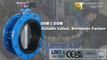 14” Double Flanged Butterfly Valve WCB Body, CF8 Disc, Vulcanized Viton Seat Class 150.jpg