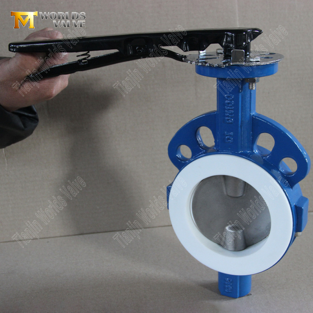 스플릿 바디 웨이퍼 버터플라이 밸브 – PTFE 시트, OEM 제조업체