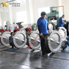 U형 버터플라이 밸브 | PTFE 시트 | CF8 본체 | DN50-DN1200